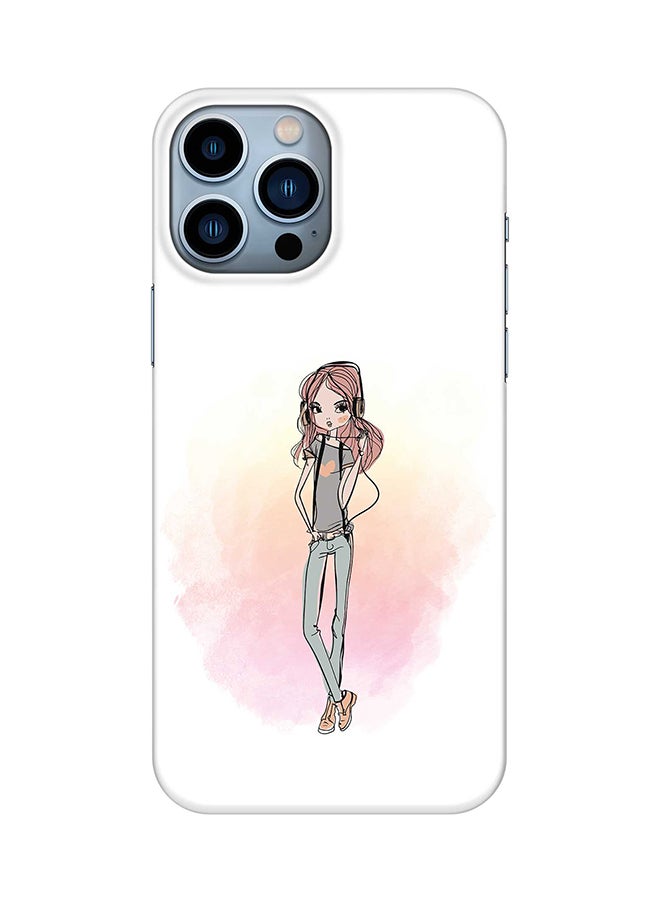 Stylizedd - Case for Apple iPhone 14 Pro Max Slim Snap Classic Series Mobile Cover Hard PC Shield Matte Finish Print - Girl Next Door - Image 1
