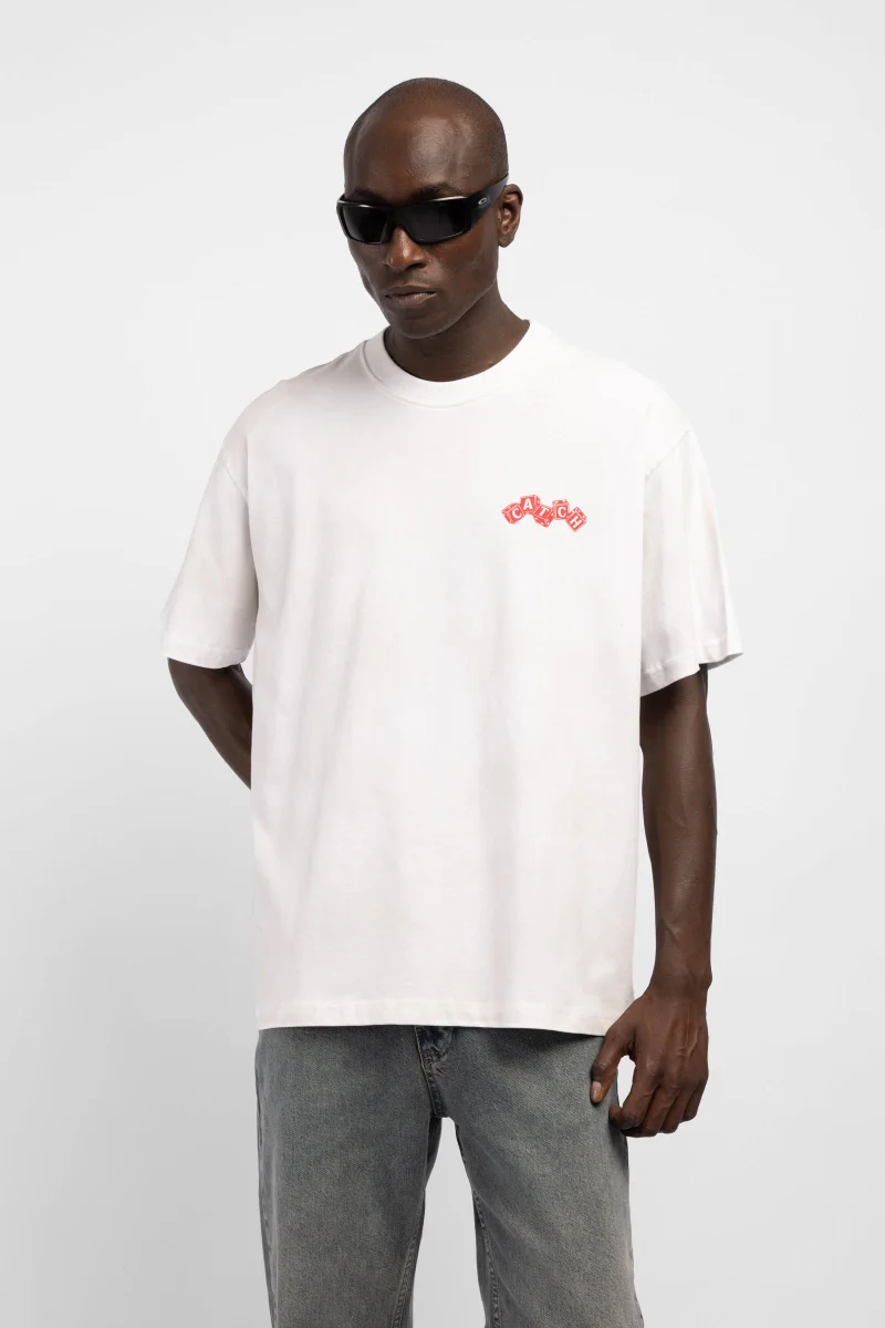 Catch Minimalist Print Detail T-Shirt