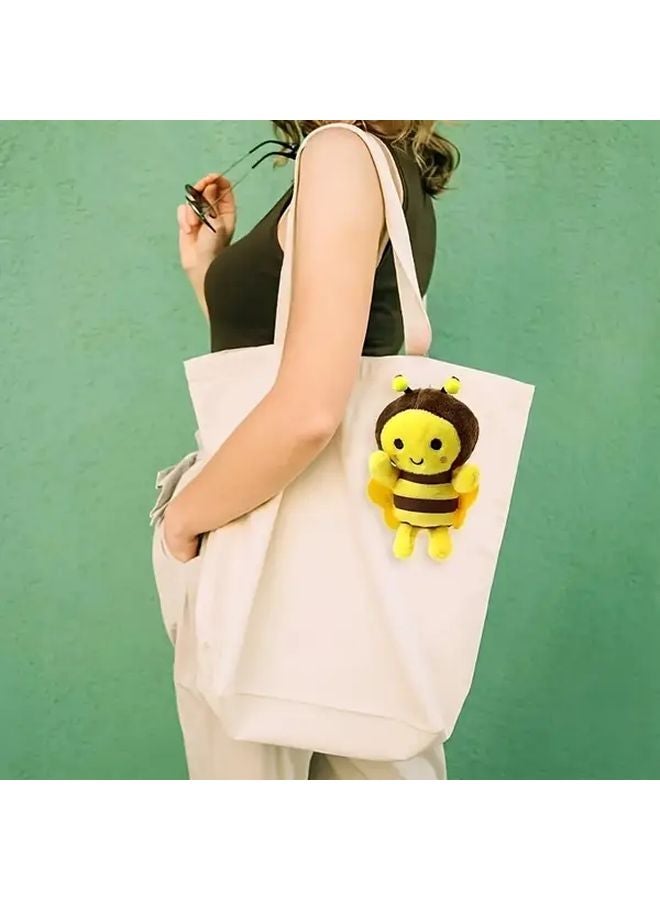 2pcs Cute Bee Plush Doll Pendant Festival Animation Decor Gift Bag Charm - Image 5