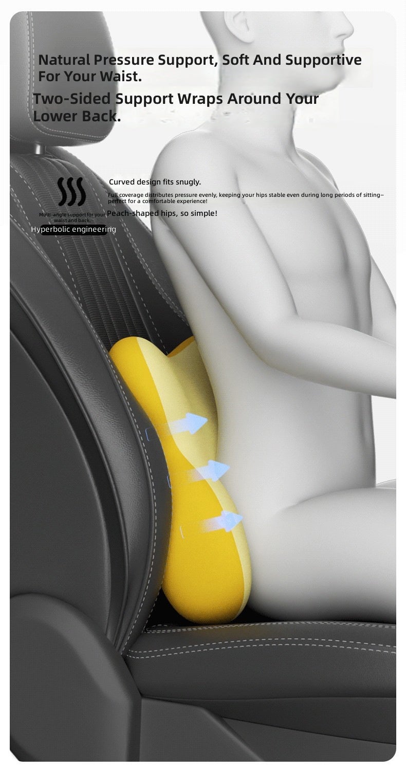 Car Lumbar Support Pillow with Headrest, Memory Foam Cushion for Seat Comfort - Wholesale  Available - Image 5