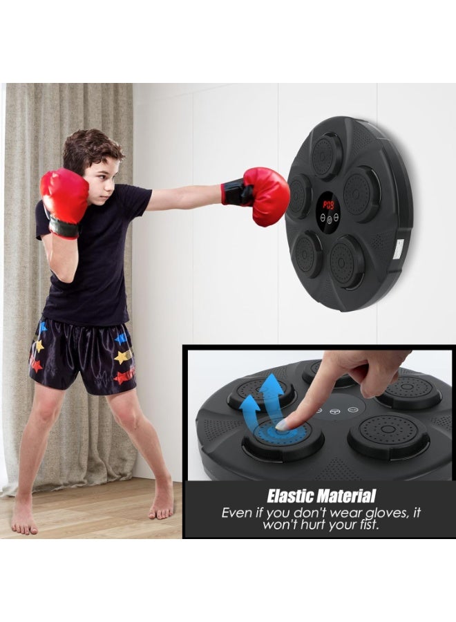Fitness Smart Electronic Music Boxing Machine for Men with Gloves Toy Wall Mounted Boxing Machine Smart Boxing Target, Wall Mounted Punching Bag Punching Equipment for Boxing Training - Image 3