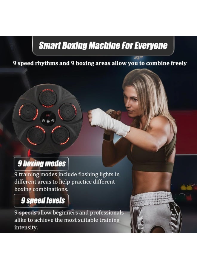 Fitness Smart Electronic Music Boxing Machine for Men with Gloves Toy Wall Mounted Boxing Machine Smart Boxing Target, Wall Mounted Punching Bag Punching Equipment for Boxing Training - Image 5