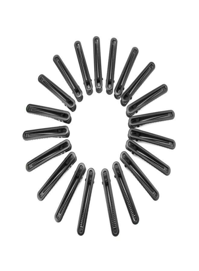 Wynameleri 20 Pcs Metal Black Duckbill Hair Clips hollow out Hair Styling Sectioning Clips for Women - Image 1