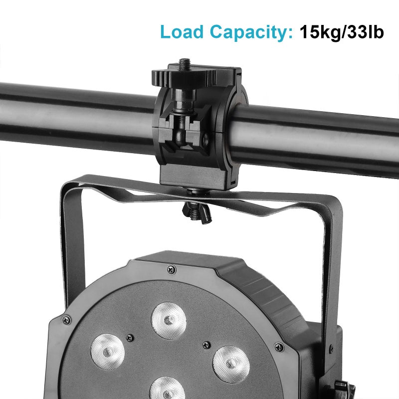 MOUNTAIN_ARK 5 Pack 33lb Stage Light Clamps for DJ Par Light Plastic O Clamp Truss Mount Hook Fit 1" 1-1/2" 2" OD Pipe - Image 3