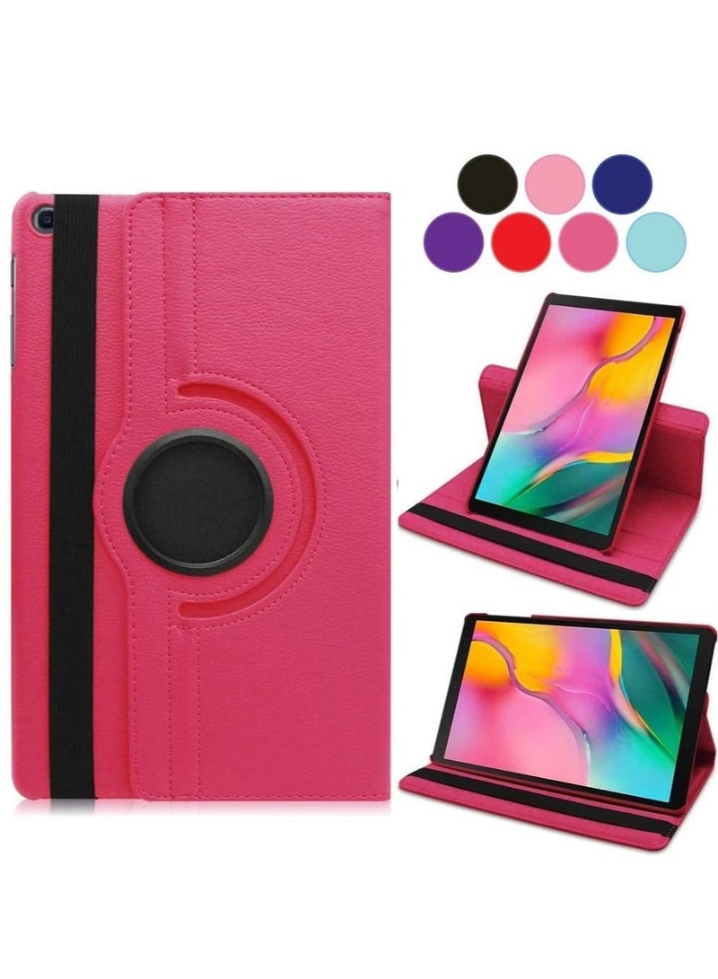 ELTRAZONE ELTERAZONE Case for Samsung Galaxy Tab S6 Lite 10.4 2020/2022 [P610/P615/P613/P619], 360 Degree Stand [Auto Sleep/Wake] Folio Leather Smart Tablet Cover (Hot Pink) - Image 1