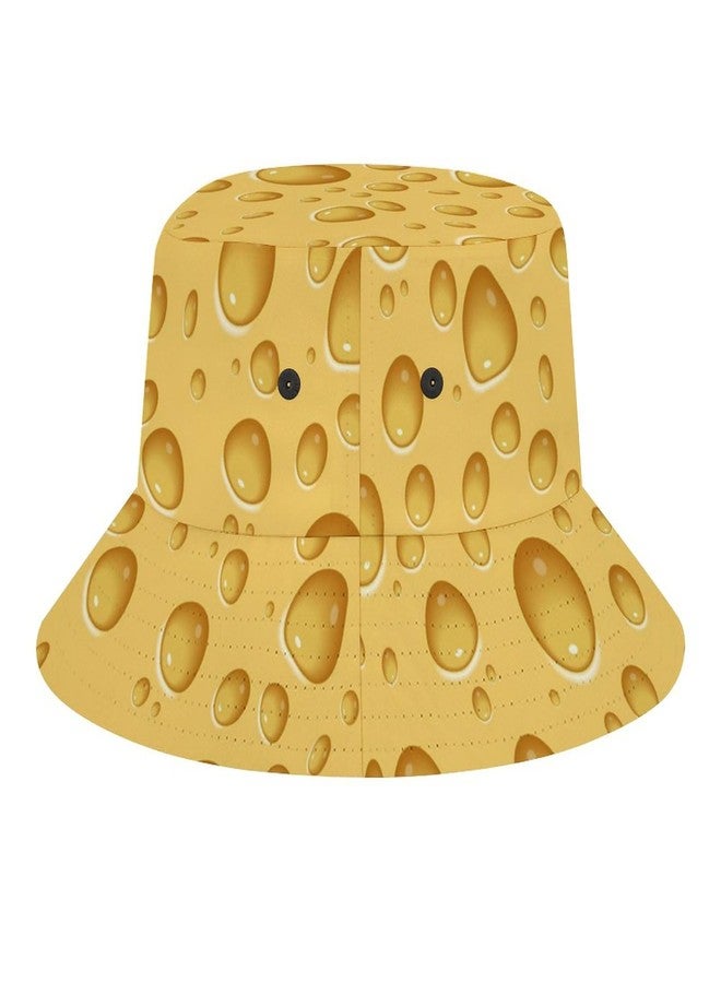 Lcokin Cheese Funny Bucket Hat for Women Men, Outdoor Foldable UV Protection Fisherman Sun Hat Full Print Beach Travel Summer Cap - Image 5