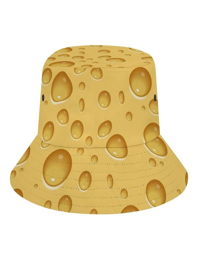 Lcokin Cheese Funny Bucket Hat for Women Men, Outdoor Foldable UV Protection Fisherman Sun Hat Full Print Beach Travel Summer Cap - Image 1