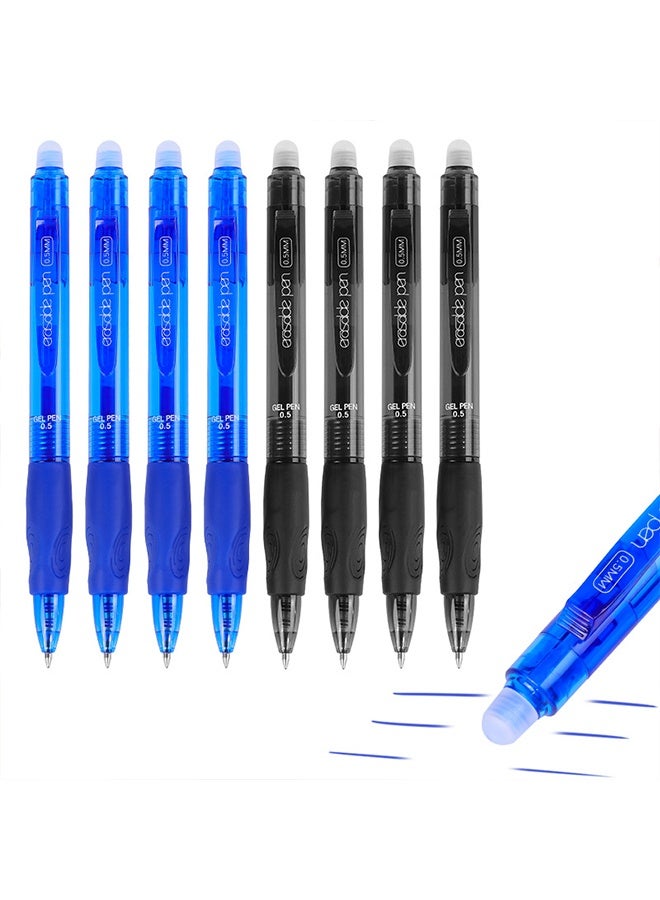 RIANCY 6PC blue 6PC black  erasable pens in a box gel pen easy erasable pen large capacity pen - Image 1