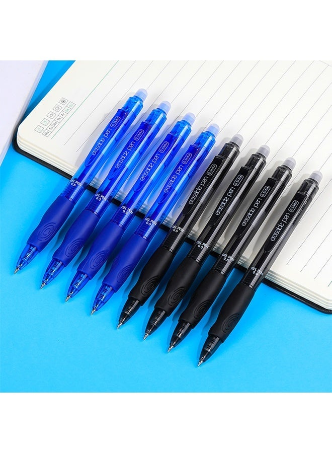 RIANCY 6PC blue 6PC black  erasable pens in a box gel pen easy erasable pen large capacity pen - Image 1