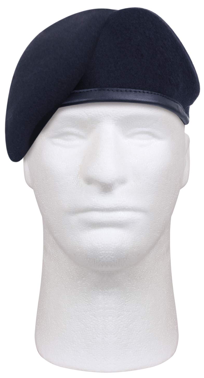 Rothco PreShaved Inspection Ready Beret Rugged Wool Hat Ready for Duty Midnight Navy Blue 7 14 - Image 2