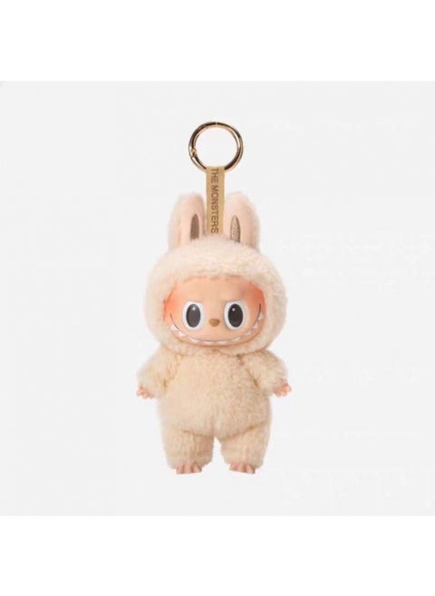 LABUBU Labubu Generation of the Motherland Macarons Bubble Series Fun Blind Box من الفينيل وجه دمية قطيفة - اللون: أبيض فاتح - الارتفاع: 15 سم