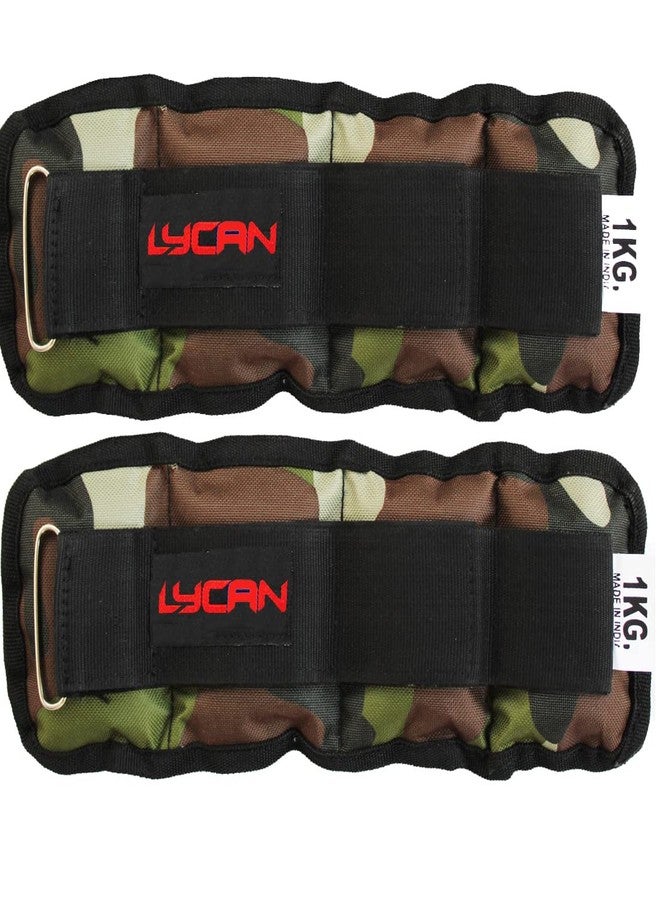 LYCAN أوزان Lycan Cameo للكاحل والمعصم، مثالية للياقة البدنية والمشي والركض والتمارين الهوائية والسباحة (1 كجم) - Image 1