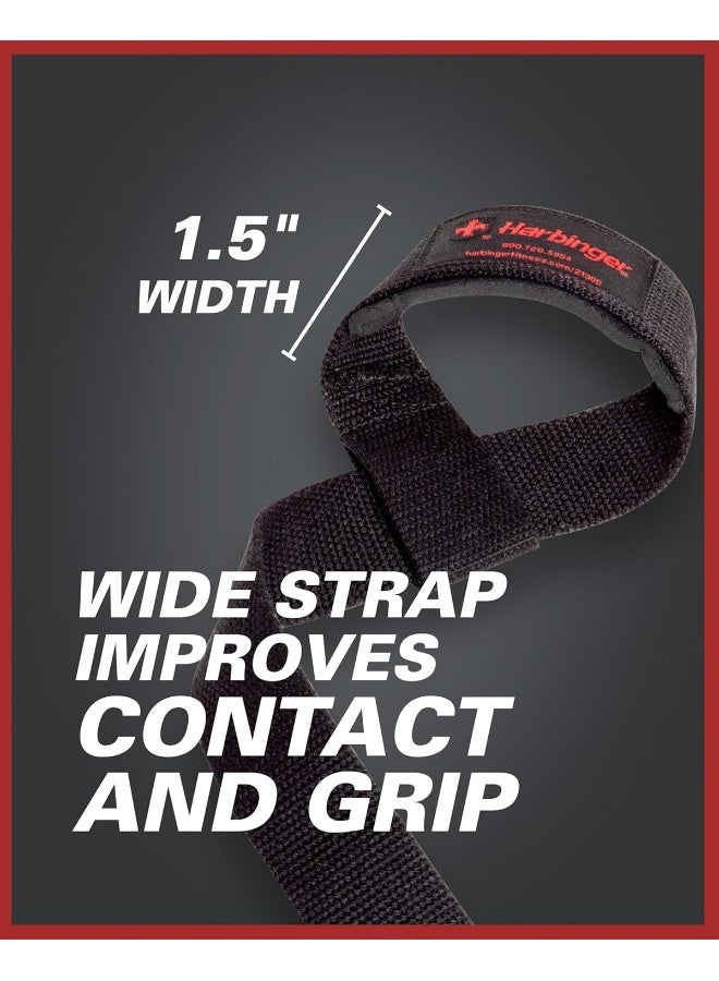 Harbinger Padded Cotton Lifting Straps with NeoTek Cushioned Wrist (Pair) - Image 4