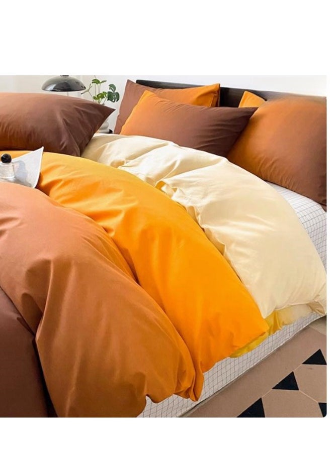 Generic Fitted Sheet Style — ﻿ Pure Cotton Gradient 100 Cotton Bedding Four Piece Set  - Image 1