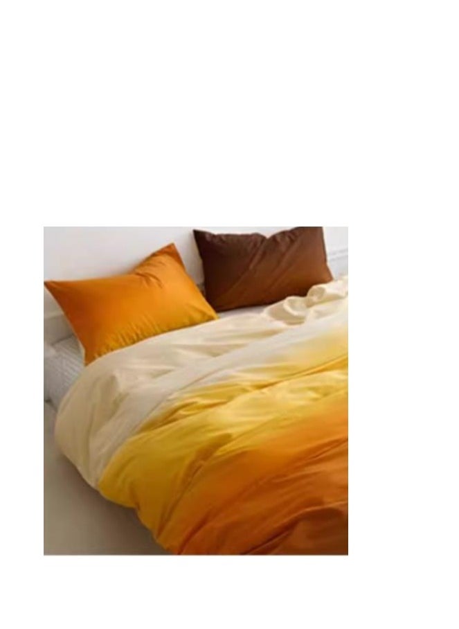 Generic Fitted Sheet Style — ﻿ Pure Cotton Gradient 100 Cotton Bedding Four Piece Set  - Image 3