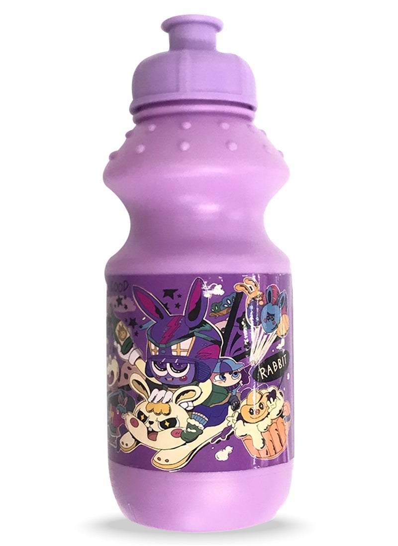 Eazy Kids Set Of 2 Lunch Box And Water Bottle - Rabbit - Purple  - Image 3