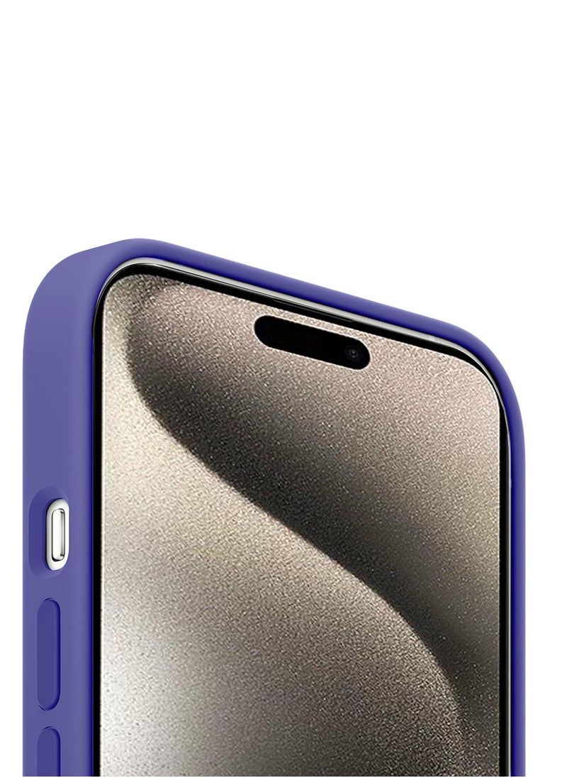 Wtech - Soft Liquid Silicone Case Cover For Apple iPhone 15 Pro Max 2023 Lavender - Image 1