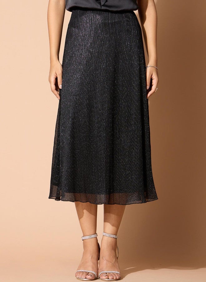 SALT ATTIRE A-Line Midi Skirt - Image 1
