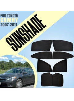 CAMRY 7-Piece Custom High Quality Car SunShade Set for CAMRY 2007-2011, Full Window Protection, UV Blocker for Front, Side, and Rear Windows  - Image 1