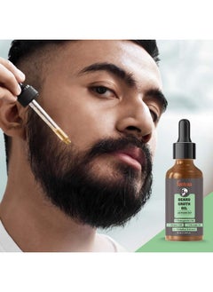 Fantraa Beard Growth Oil Advanced For Men - For Patchy And Uneven Beard & Moustache With Fenugreek Oil, Onion Oil And Vitamin D, 100% Natural | Clinically Tested | Non Sticky (30Ml)  - Image 2