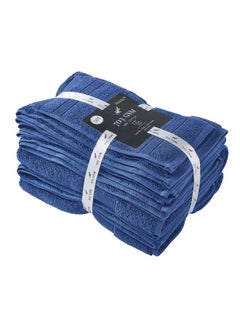 SENSES SENSES by Riba 703 GSM 6 pcs Towels Set - All Cotton Zero Twist Premium Hotel & Spa Quality Highly Absorbent (2 Bath Towels, 2 Hand Towel and 2 Wash Cloth) - Navy  - Image 5