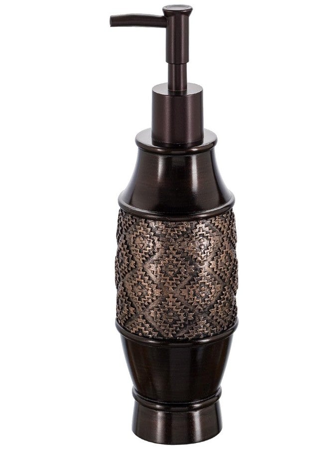 Creative Scents Dublin Brown Hand Soap Dispenser for Bathroom - Decorative 8 Oz. Resin Lotion Dispenser with Durable Matching Pump for Countertop - Modern Liquid Soap Dispenser - Image 1