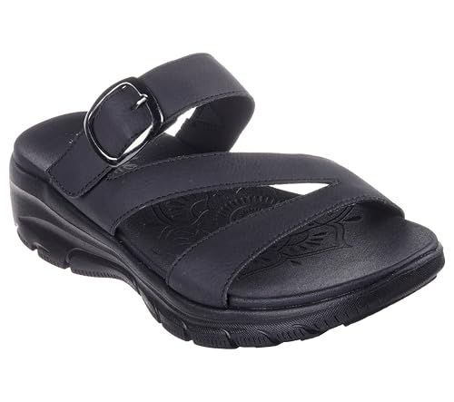 SKECHERS صندل سكيشرز النسائي EASY GOING - SLIDE ON BY، أسود/أسود 9 M - Image 3