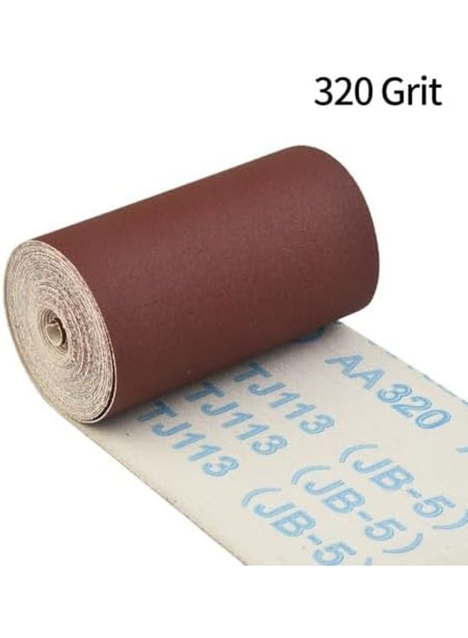 Emery Cloth Sandpaper Roll 32ft 80 600 Grit Flexible Abrasive Size 320 For Woodcarving Polishing - Image 3