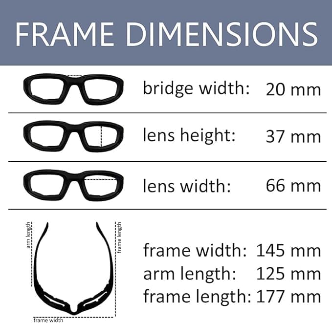 OWL 3 Pack Motorcycle Riding Glasses, Padded Sport Sunglasses, Assorted Colors for Men and Women - Image 5