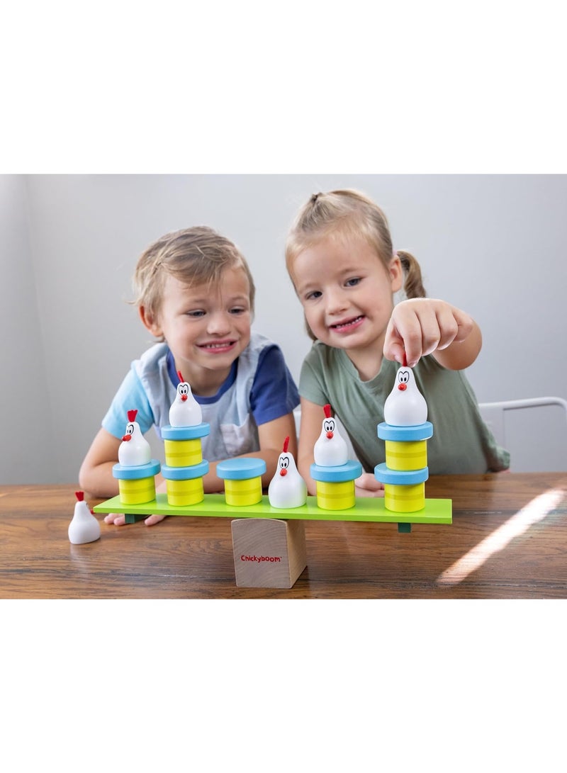 Blue Orange Games Chickyboom Award Winning Wooden Skill Building Balancing Game for Kids (350) - Image 3