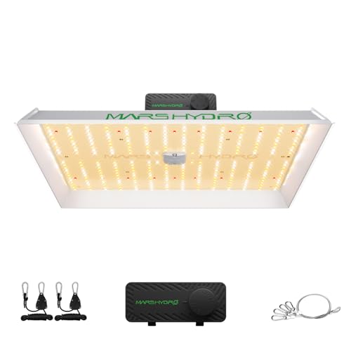 MARS HYDRO TS1000 150W LED Grow Light for Indoor Plants, with Patented Reflector, 5 Levels Dimmable Lights Daisy Chain Full Spectrum Growing Lamps for Seedlings Veg Bloom in 2x2/3x3 Grow Tent - Image 1