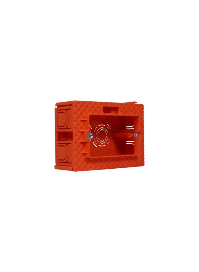 Orange plastic junction box three gang quantity 20 - Image 2