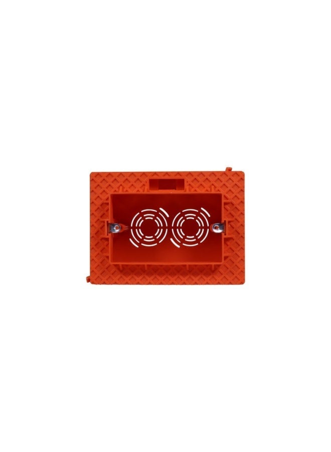 Orange plastic junction box three gang quantity 20 - Image 3