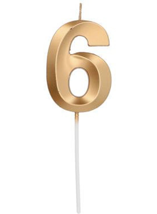 فولات شمعة بريق المشاعر الذهبية رقم 6