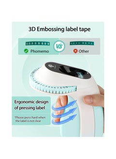 Embossing Label Maker Machine, Portable Retro Embossed Label Maker Writer, Mini Embosser Label Maker with 6 Rolls Embossing Label Tapes for Home, Office DIY and Crafting Kitchen Storage(Green） - pzsku/ZF214BAFC63CDE05E0BD3Z/45/_/1695778677/25dc1eaa-a016-419b-bafd-1725697255aa