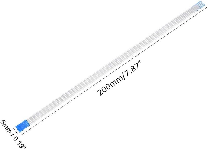 SLVC FFC Ribbon Flat Flexible Cable 4 Pin 1mm Pitch 200mm Long (B Type) for LCD 3D Printer Camera DVD TV Laptop Audio Pack of 1 - Image 2