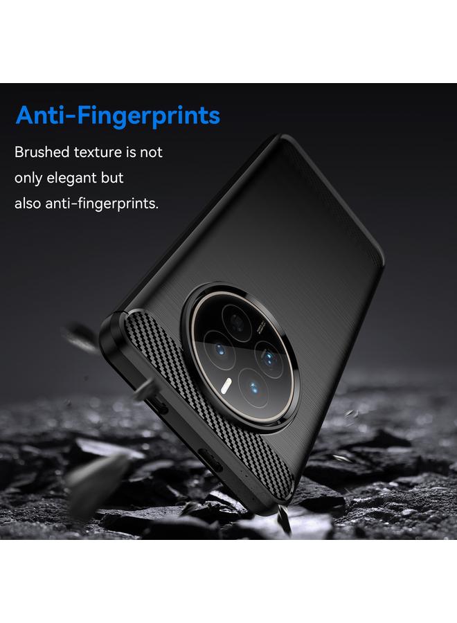 S-TOP Case For Huawei Mate 50E Brushed Texture Carbon Fiber TPU Phone Case - Image 3