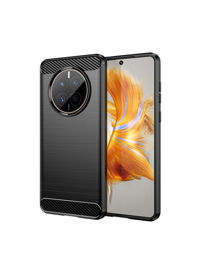 S-TOP Case For Huawei Mate 50E Brushed Texture Carbon Fiber TPU Phone Case - Image 1