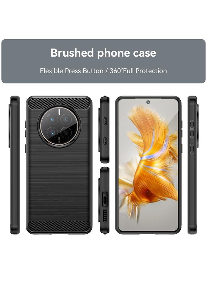 S-TOP Case For Huawei Mate 50E Brushed Texture Carbon Fiber TPU Phone Case - Image 2