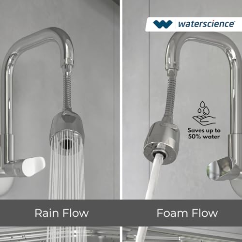 WaterScience Tap Extension for Kitchen Sink, 2 Flow Modes, Flexible Faucet Extender, Aerators for Water Tap, Upto 50% Water Saving - Flexi Neck - Image 5