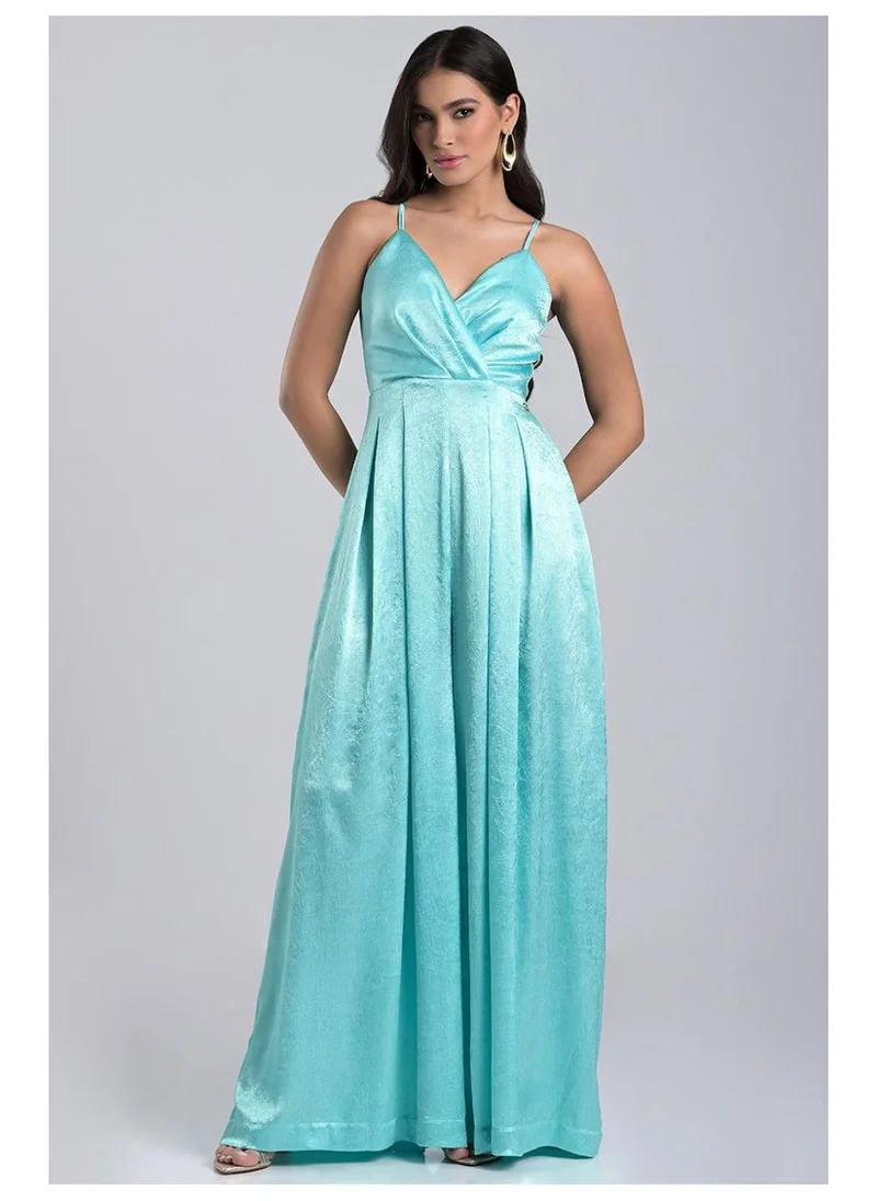 Green Soft Palazzo Jumpsuit