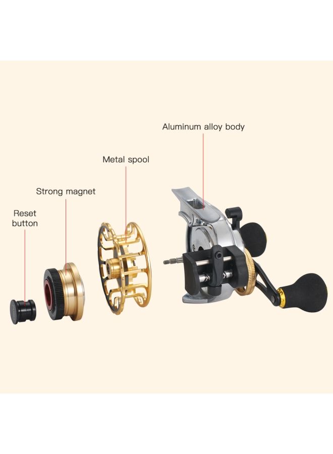 NIBEMINENT Left-Handed Automatic Cable Raft Baitcasting Reel - Image 4