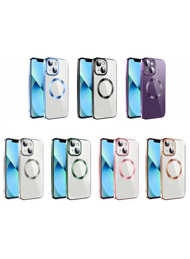 Zaboon Case For iPhone 13 Pro Max Electroplating MagSafe TPU Phone Case with Lens Film - Image 2