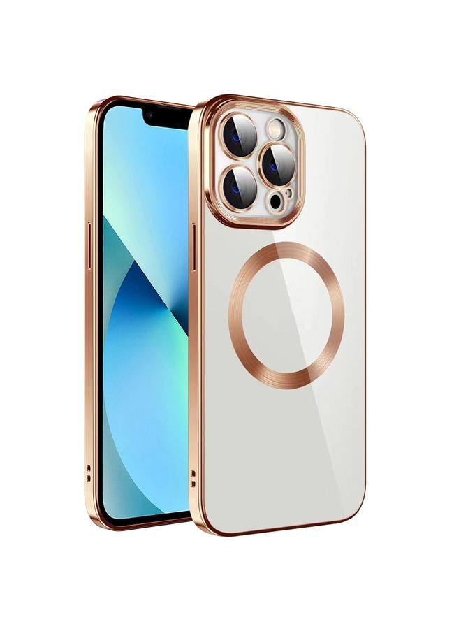 Zaboon Case For iPhone 13 Pro Max Electroplating MagSafe TPU Phone Case with Lens Film - Image 1