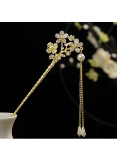 Generic 2022 Shell Flower Tassel Hairpin Hanfu Accessory Yan Ruo Tao Li 
