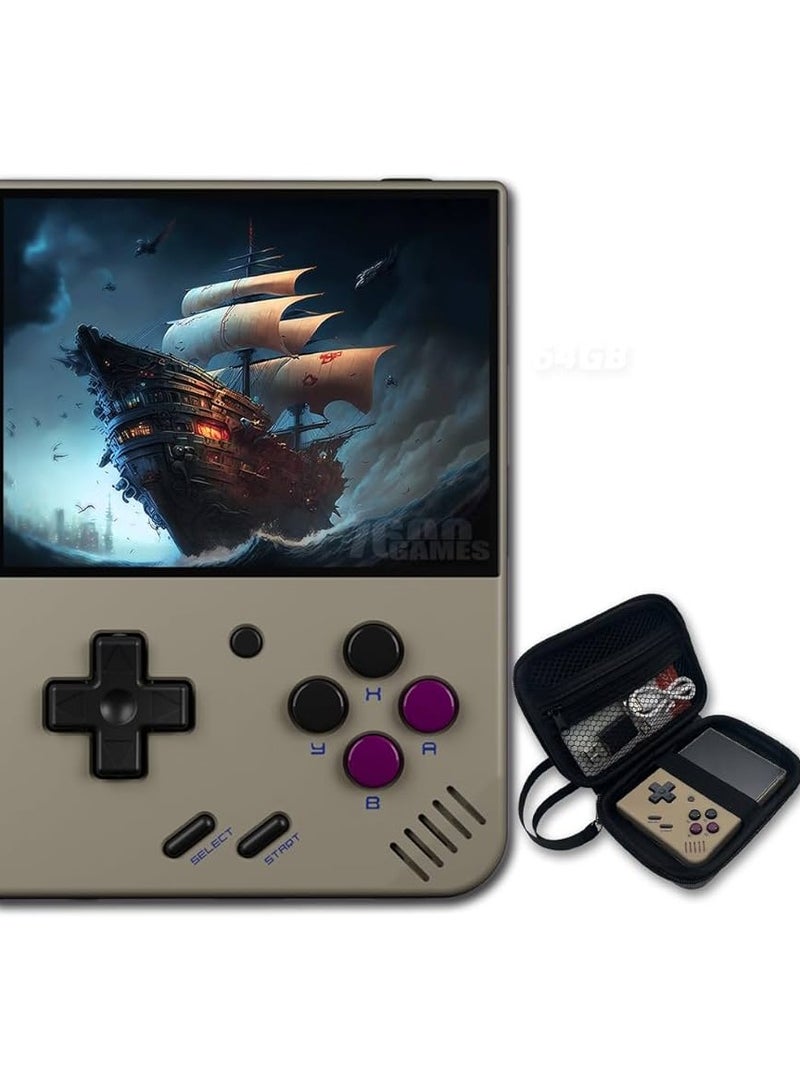 DEROVAN Mini Plus Handheld Game Console – Portable Retro Gaming Device with 10,000 Built-In Games, 4” IPS Screen, Long Battery Life, WiFi & Bluetooth, Pocket-Sized, Purple