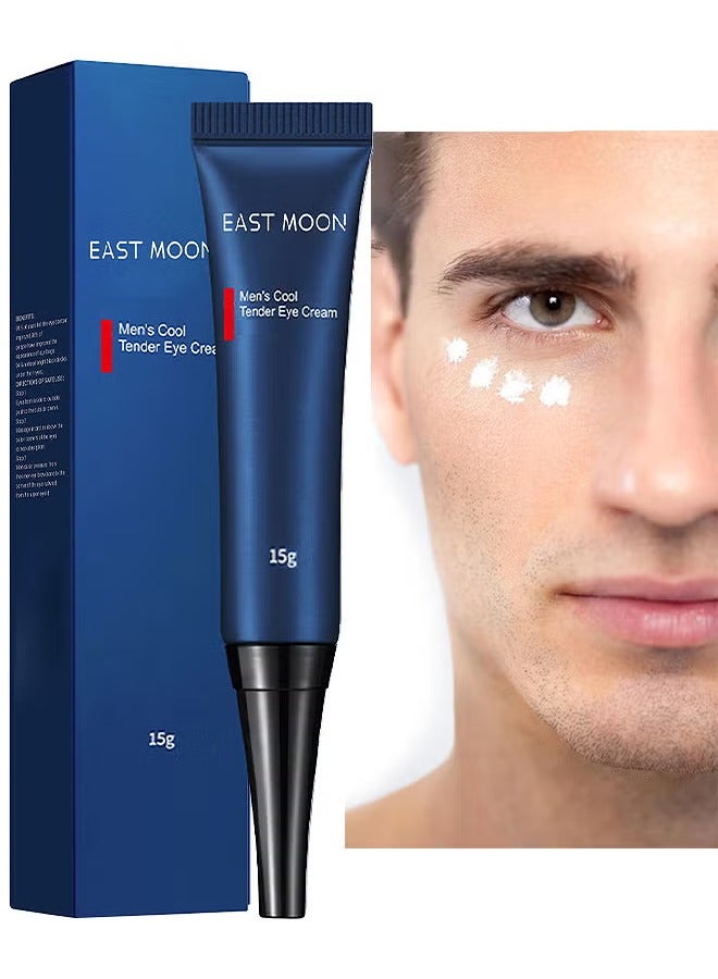 East Moon Men's Cool Tender Eye Cream 15G, Retinol Eye Cream For Repairing Eye Bags And Dark Circles, Tightening Fine Lines, Moisturizing Eye Cream, Under Eye Cream Wrinkles, Fine Lines, Bags Under Eyes - Image 1