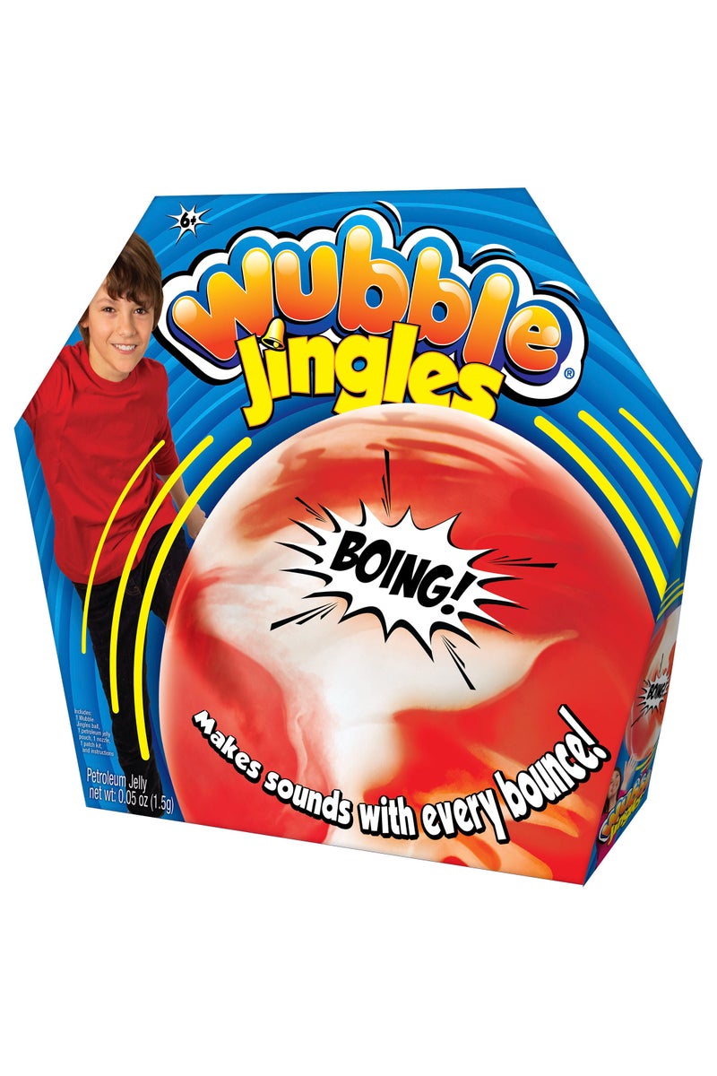 Wubble Bubble Super Wubble Bubble Ball Jingles inflates upto 30-Inches! | Makes Sound with Every Bounce! | Inflatable Ball No Pump Needed! | Looks Like a Bubble, Plays Like a Ball! | Squishy Ball | Indoor & Outdoor Play for Kids - Image 1