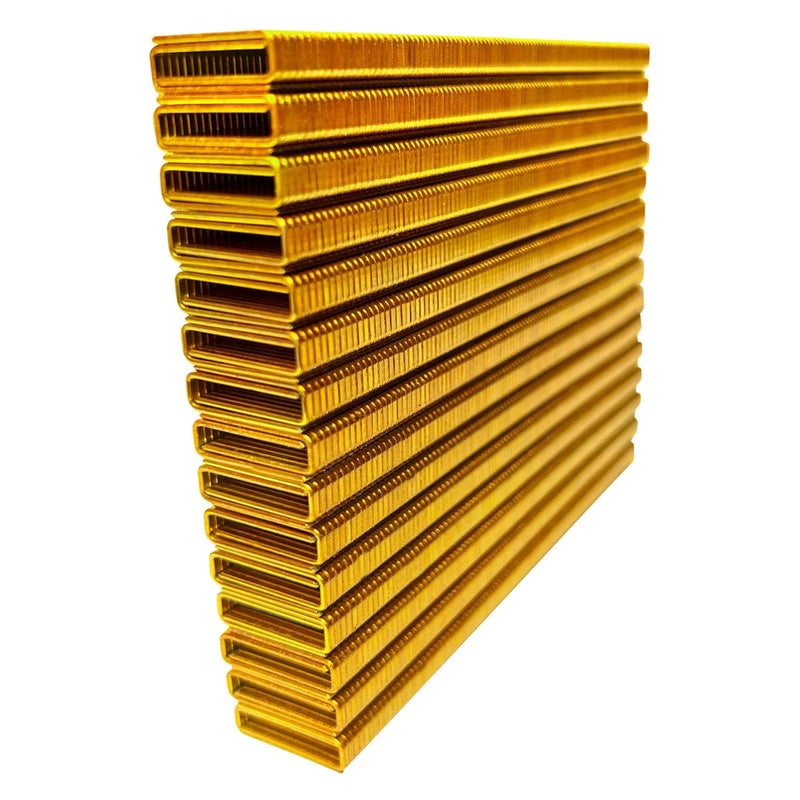 SimCos 18 Gauge 1/4" Narrow Crown Staples, Galvanized Upholstery Staples for 18 GA Pneumatic or Electric Stapler or Staple Gun (3/4"-3000 PCS) - Image 1