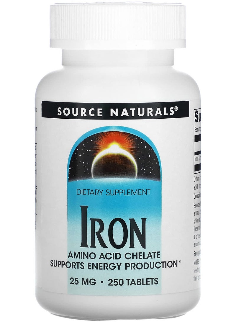 Iron, 25 mg, 250 Tablets